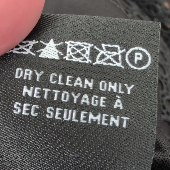 Le Château Black Eyelet Lace Midi Skirt Mesh Inset Boho Festival Size 10 - Picture 11 of 15